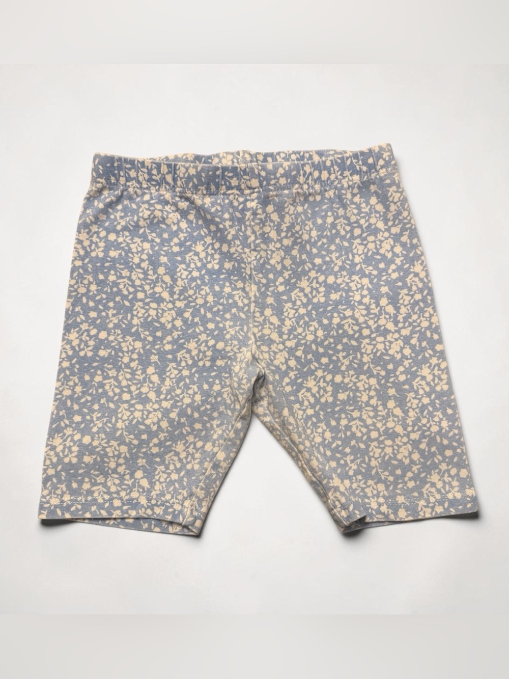 H&M Blue and Cream Floral Print Girls' Leggings Shorts